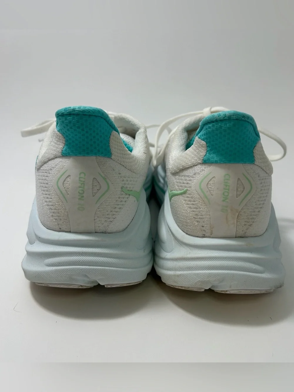 Hoka One One HOKA Clifton 10 Women’s 8.5 Teal Running Sneakers Shoes Hiking